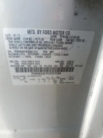 2012 FORD FLEX LIMITED  