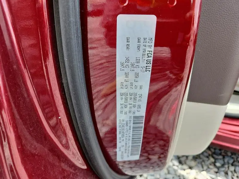 2017 CHRYSLER PACIFICA TOURING L  