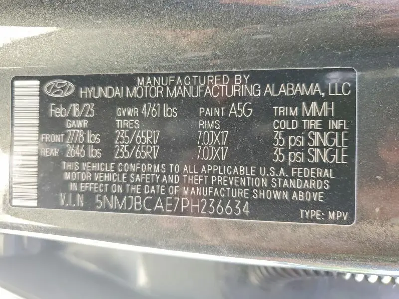 2023 HYUNDAI TUCSON SEL  
