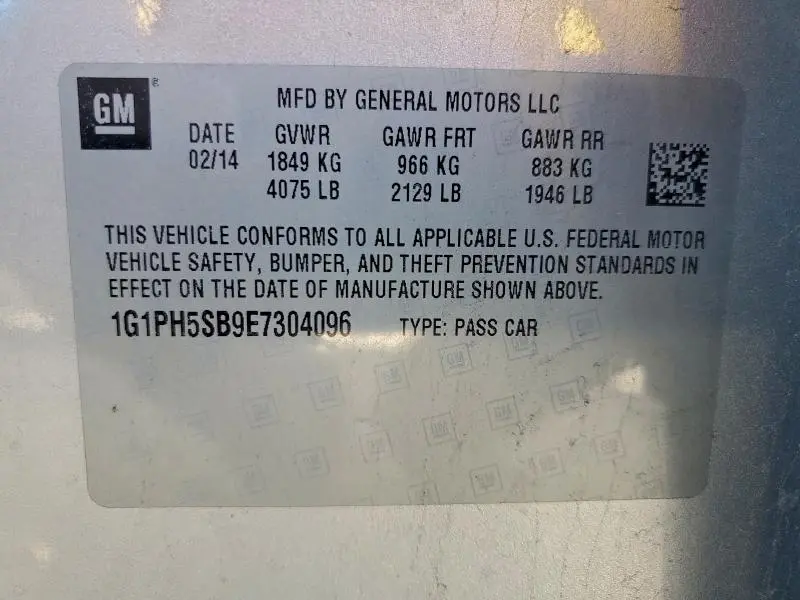 2014 CHEVROLET CRUZE ECO  