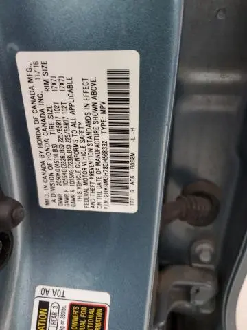 2016 HONDA CR-V EXL  