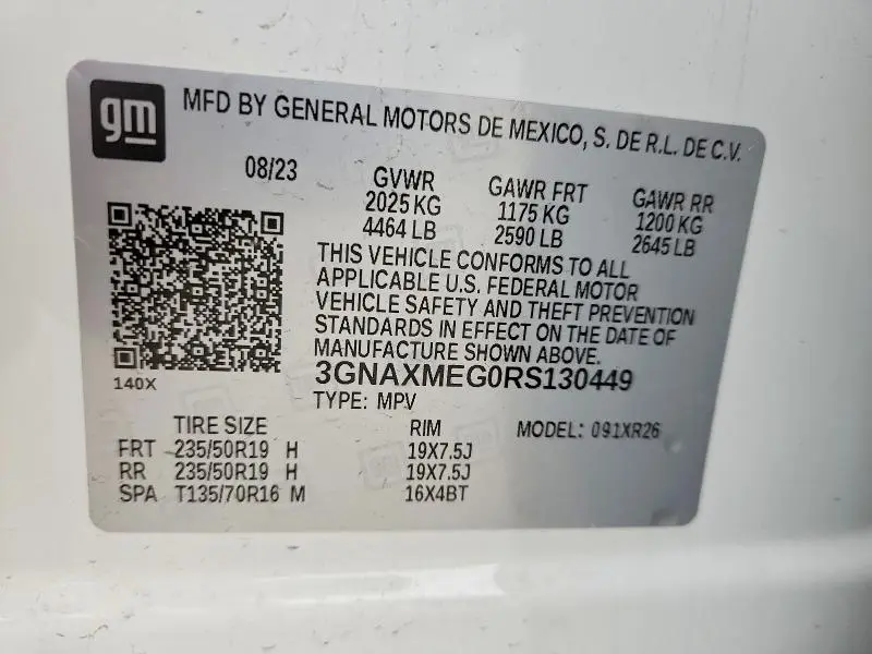 2024 CHEVROLET EQUINOX RS  