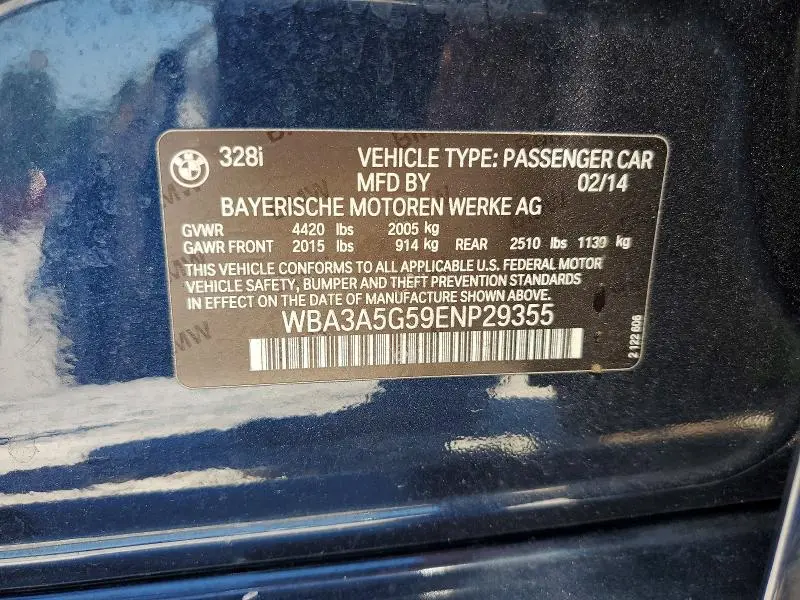 2014 BMW 328 I  