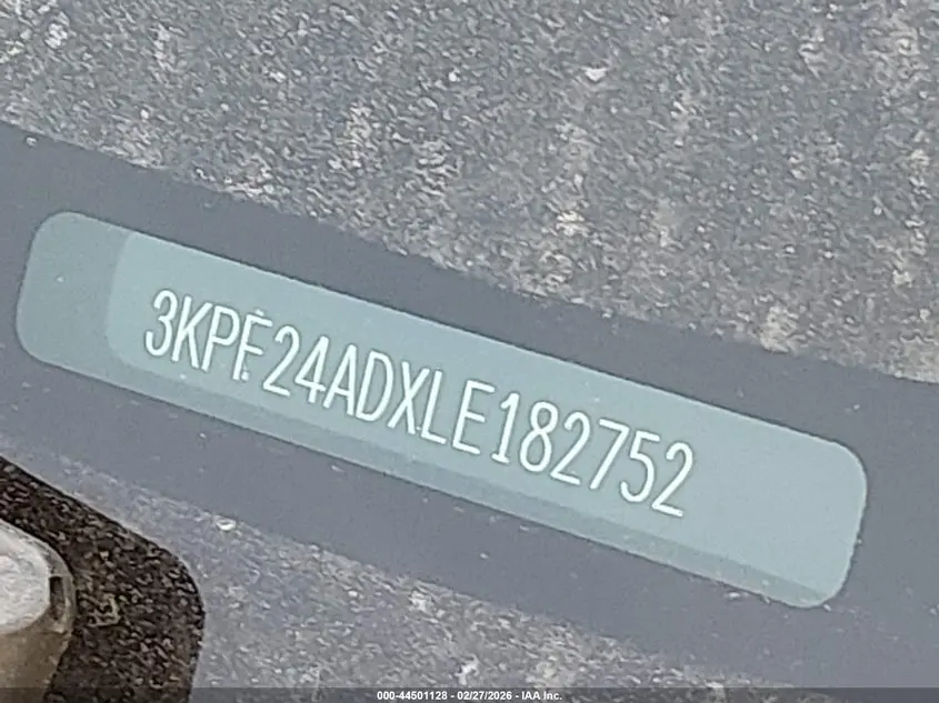 2020 KIA FORTE LXS