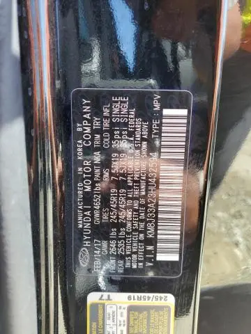 2017 HYUNDAI TUCSON LIMITED  