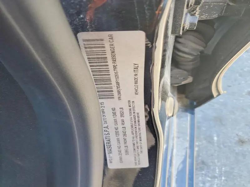 2015 MASERATI GHIBLI   
