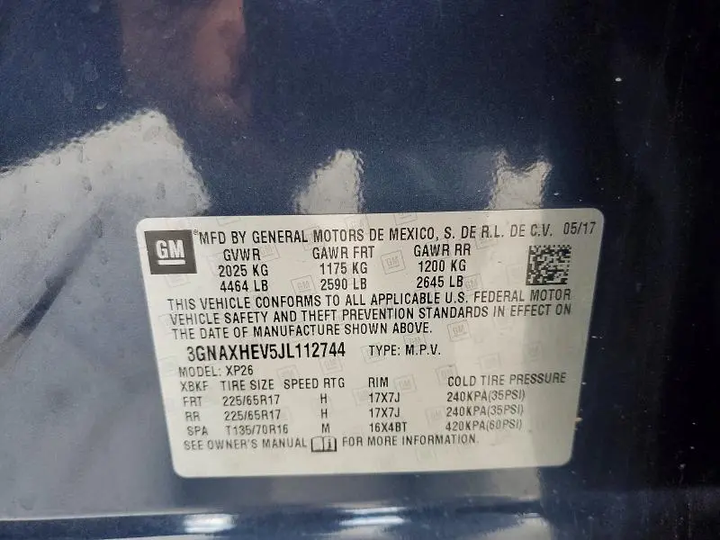 2018 CHEVROLET EQUINOX LS  