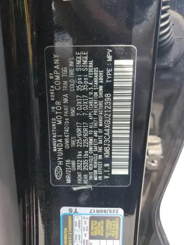 2016 HYUNDAI TUCSON LIMITED  