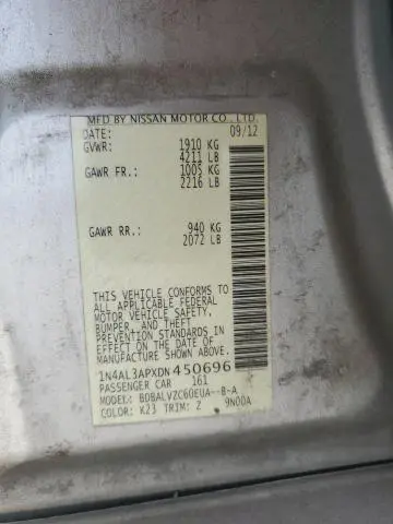 2013 NISSAN ALTIMA 2.5  