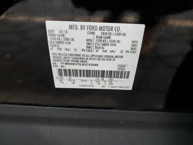 2018 FORD EXPLORER SPORT  