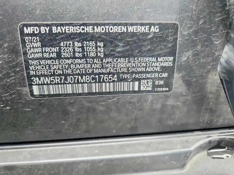 2021 BMW 330XI   