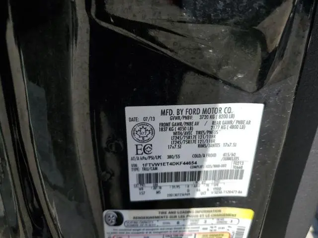 2013 FORD F150 SUPERCREW  