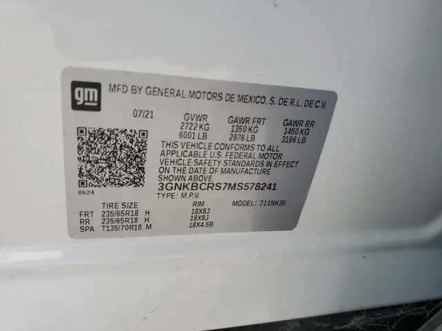 2021 CHEVROLET BLAZER 2LT  