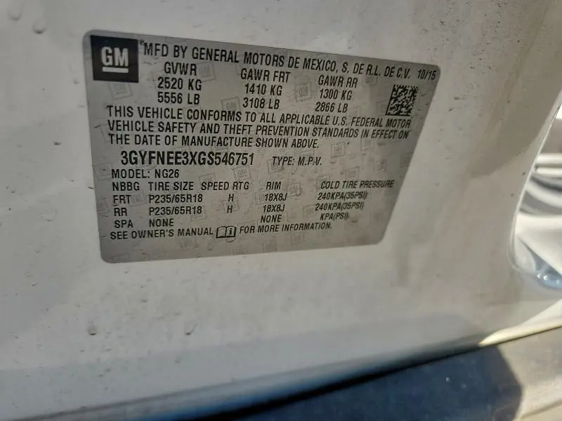 2016 CADILLAC SRX LUXURY COLLECTION  