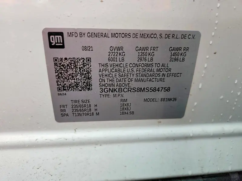 2021 CHEVROLET BLAZER 2LT  