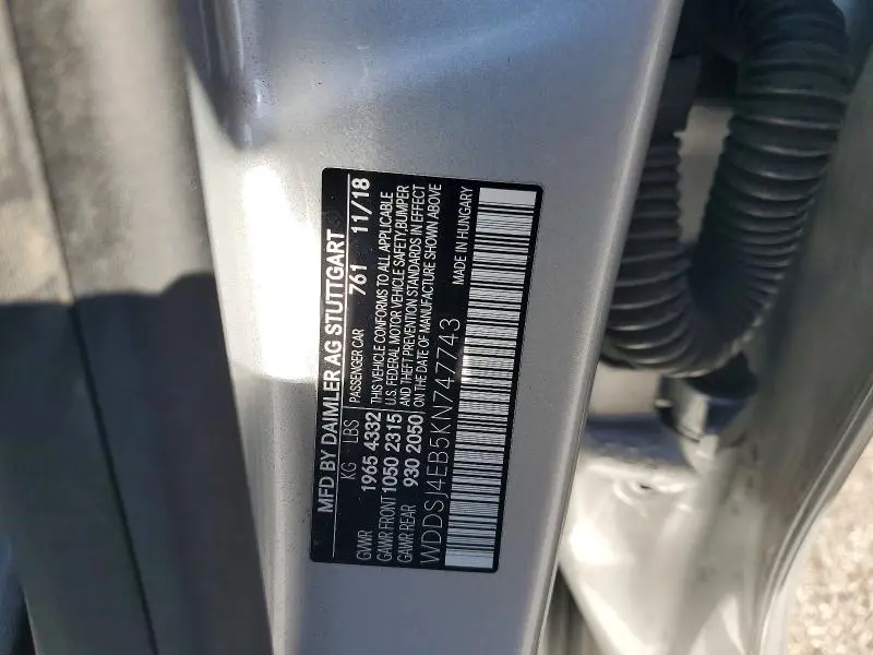 2019 MERCEDES-BENZ CLA 250  