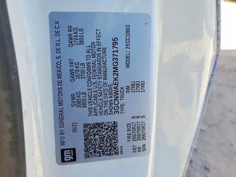 2021 CHEVROLET SILVERADO C1500  