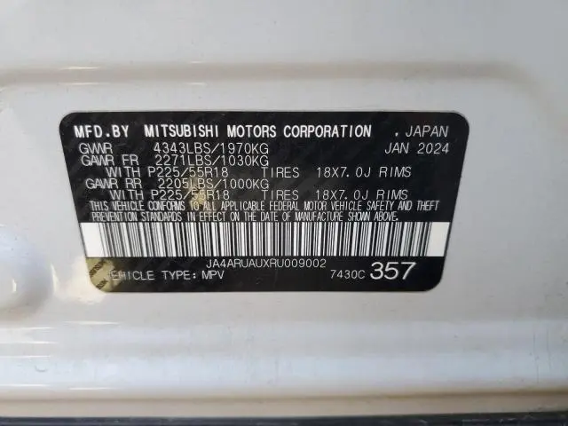 2024 MITSUBISHI OUTLANDER SPORT S/SE
