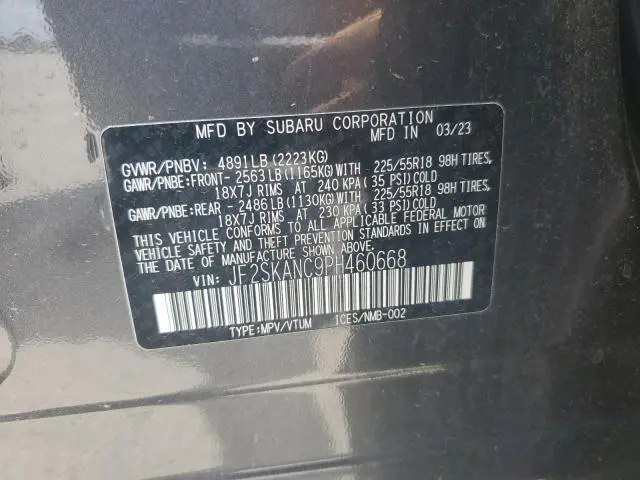 2023 SUBARU FORESTER LIMITED  