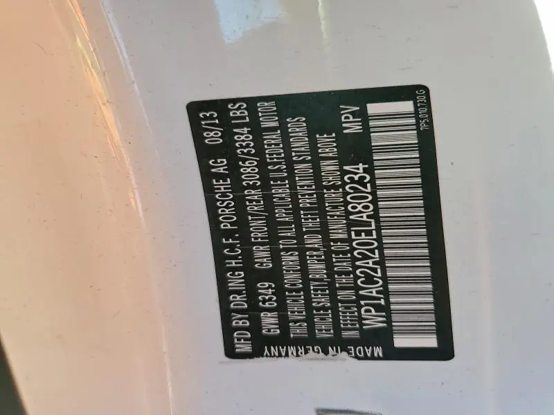 2014 PORSCHE CAYENNE TURBO  