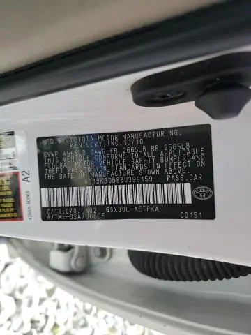 2011 TOYOTA AVALON BASE  