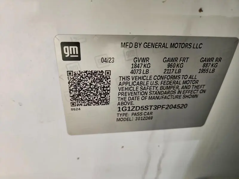 2023 CHEVROLET MALIBU LT  