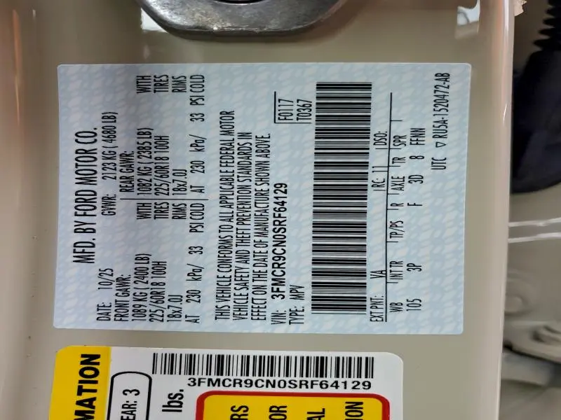 2025 FORD BRONCO SPORT OUTER BANKS  