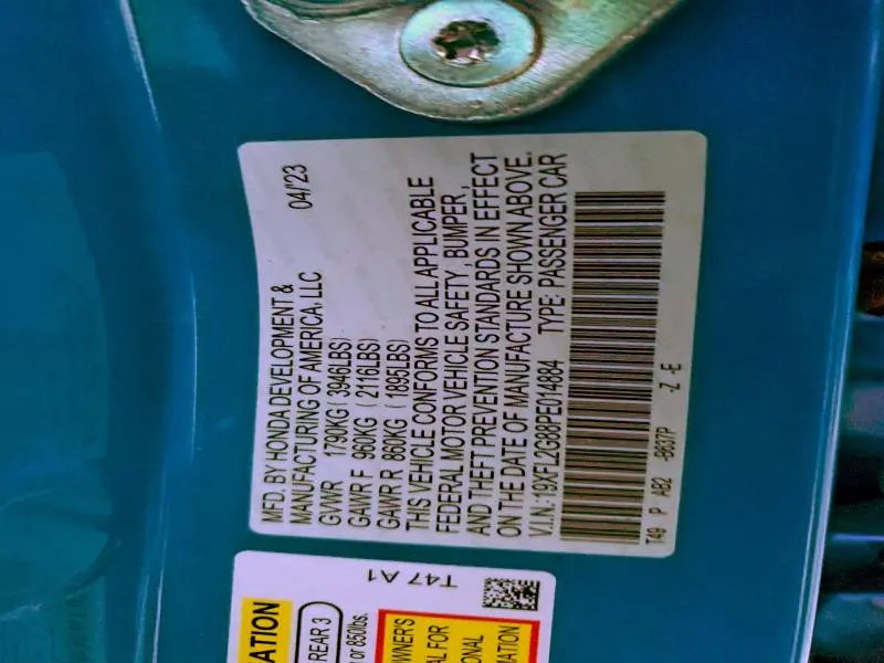 2023 HONDA CIVIC SPORT  