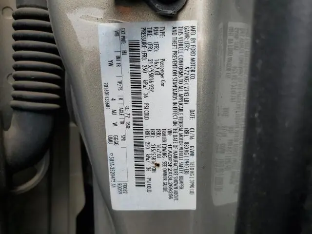 2016 FORD FOCUS SE  