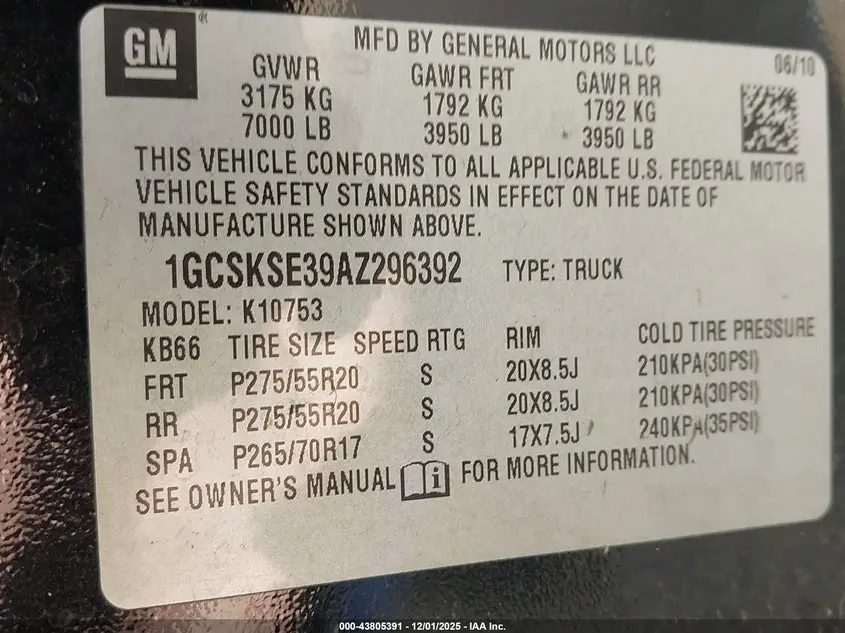 2010 CHEVROLET SILVERADO 1500 LT