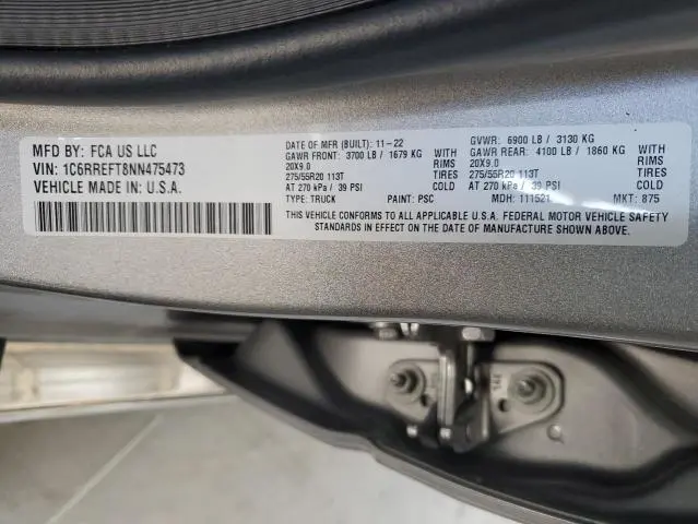 2022 RAM 1500 BIG HORN/LONE STAR  