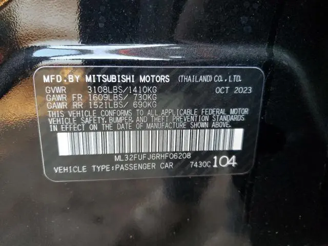 2024 MITSUBISHI MIRAGE G4 ES  