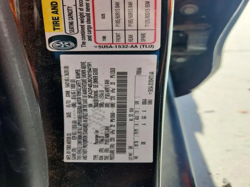 2013 FORD FIESTA SE  