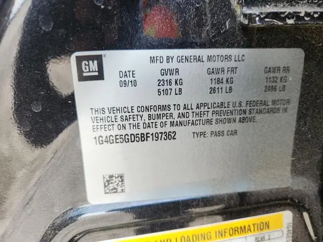 2011 BUICK LACROSSE CXS  