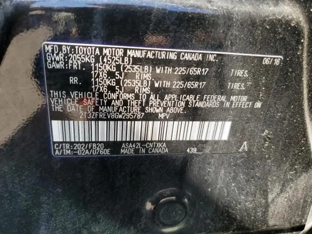 2016 TOYOTA RAV4 LE