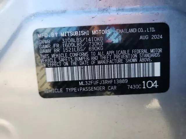 2024 MITSUBISHI MIRAGE G4 ES  