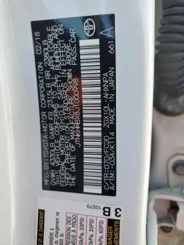 2018 TOYOTA C-HR XLE  