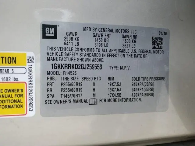 2016 GMC ACADIA SLT-1  