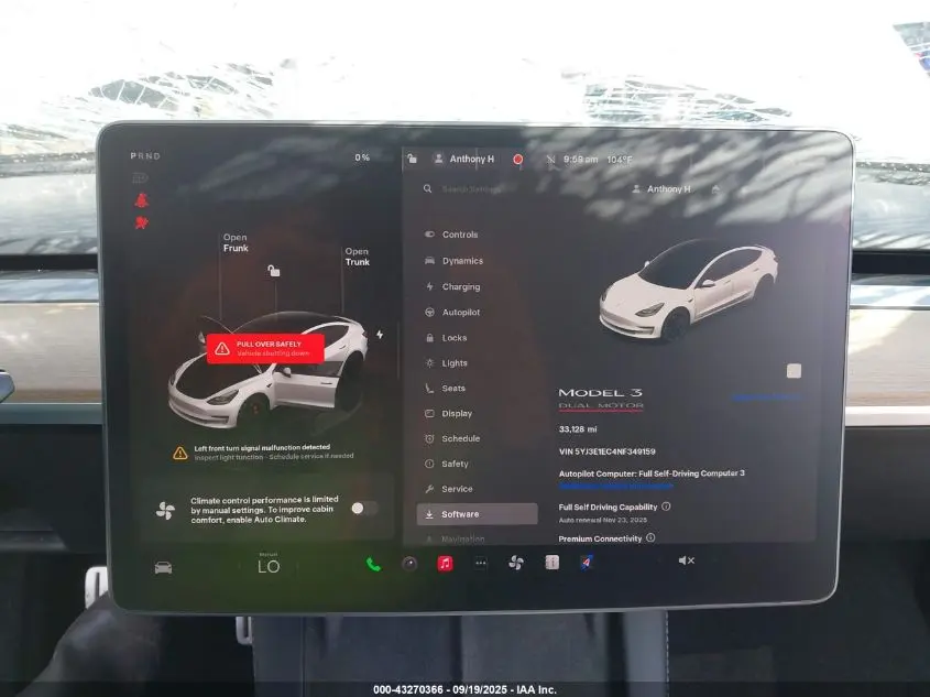 2022 TESLA MODEL 3 PERFORMANCE DUAL MOTOR ALL-WHEEL DRIVE