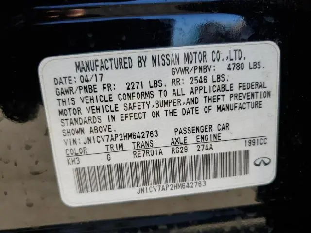 2017 INFINITI Q50 BASE  