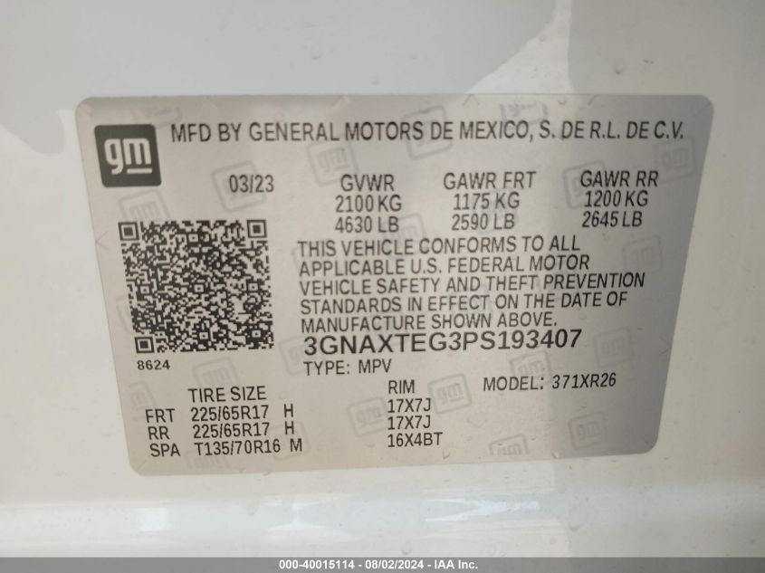 2023 CHEVROLET EQUINOX AWD 2FL