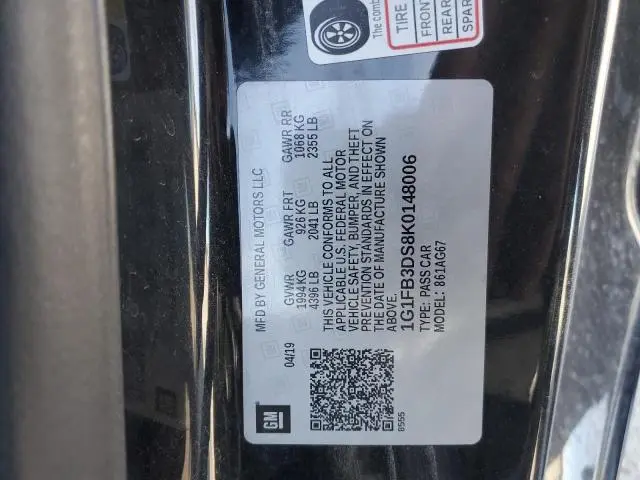 2019 CHEVROLET CAMARO LS