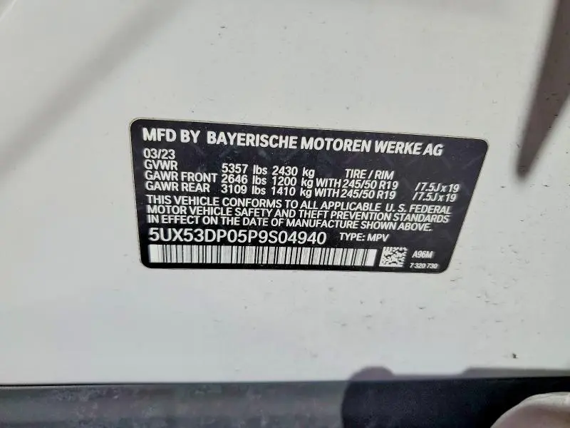 2023 BMW X3 XDRIVE30I  