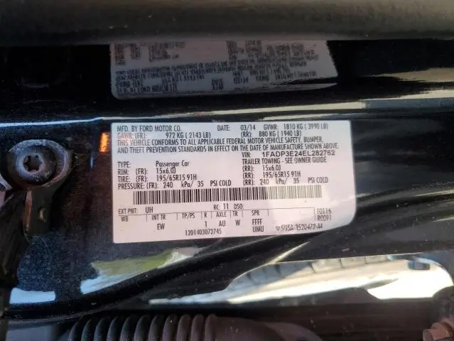 2014 FORD FOCUS S  