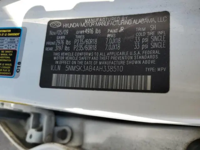 2010 HYUNDAI SANTA FE LIMITED  