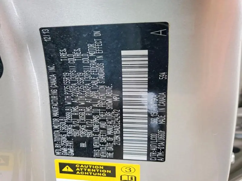 2014 LEXUS RX 350 BASE  