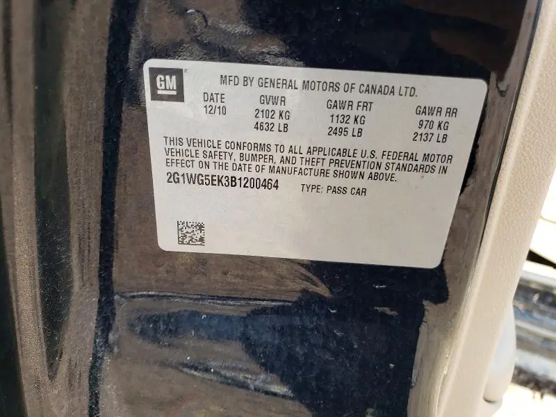 2011 CHEVROLET IMPALA LT  