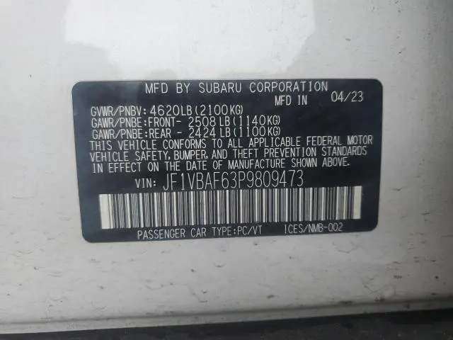 2023 SUBARU WRX PREMIUM  