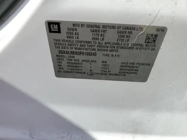 2015 GMC TERRAIN SLE  