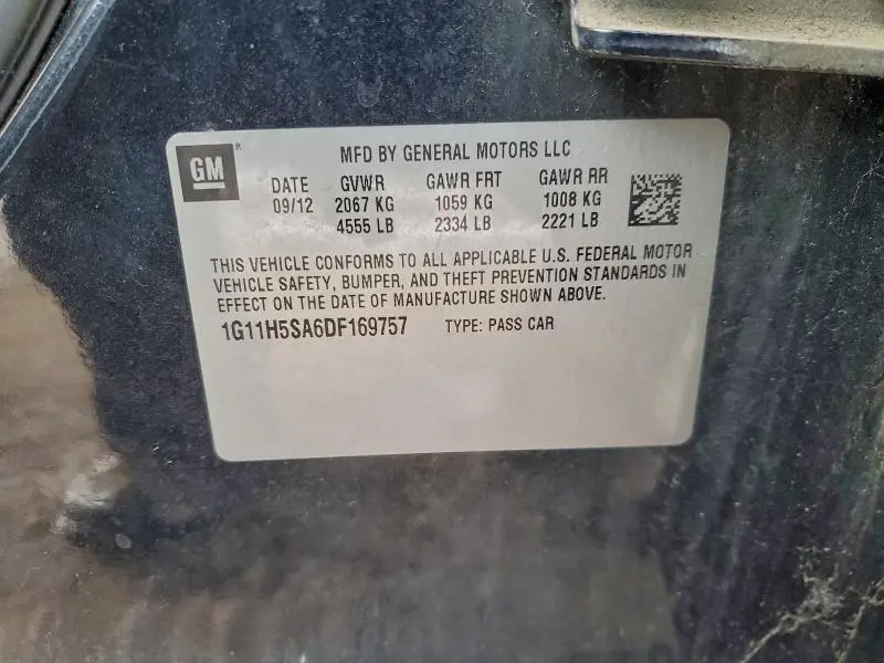 2013 CHEVROLET MALIBU LTZ  